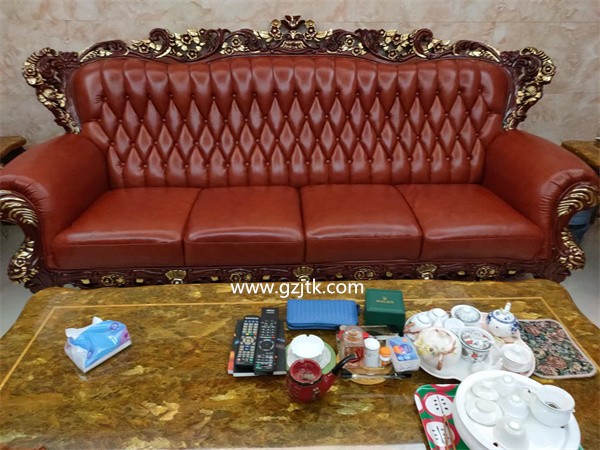 欧式真沙发翻新换皮后-提供广州沙发维修，沙发翻新，